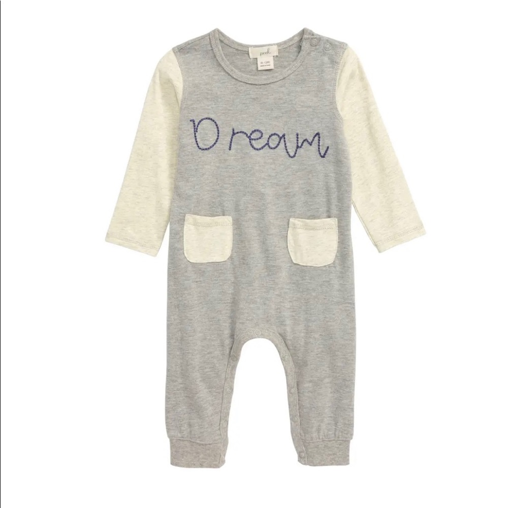 NWT Peek Baby Infant DREAM One Piece Romper Onesie
